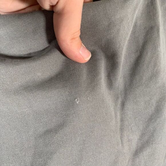 Hurley Chino Shorts Men's 38 Grey Cotton Blend Pockets 9" Inseam Button - Picture 10 of 10